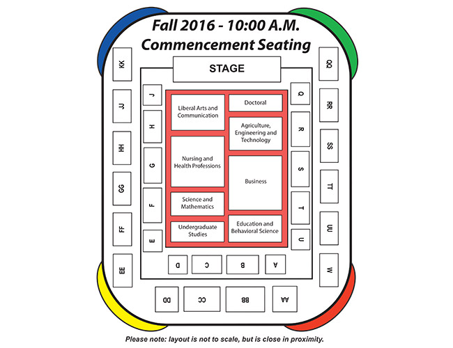 Fall 2016 Commencement Seating Chart