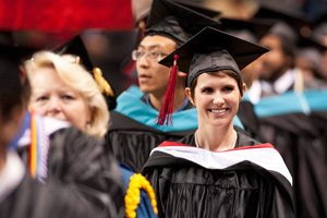 Graduates on Graduation Day