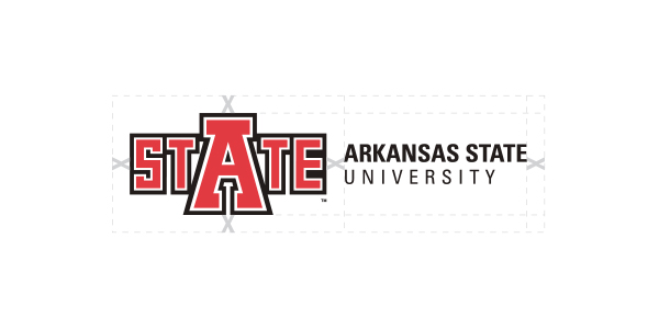 University Logo Horizontal showing clear space