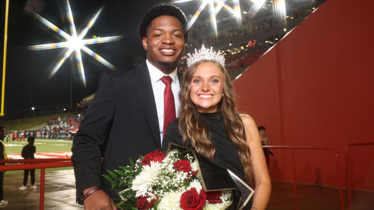 Abigail Spain, CJ Sterrett Crowned A-State Homecoming Queen and King 