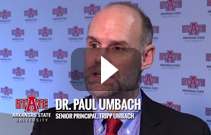 Screen capture of the an interview with Dr. Paul Umbach