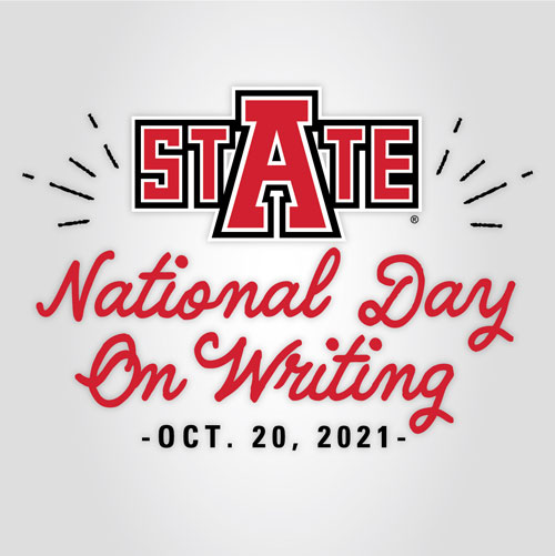 AState to Celebrate National Day on Writing with Guest Speaker and