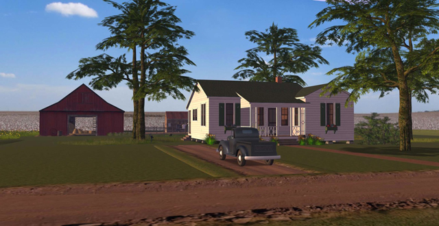 3D Model of Johnny Cash Boyhood Home
