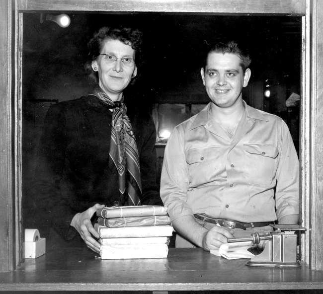 Pearl Essary and assistant Lloyd Walton in 1951