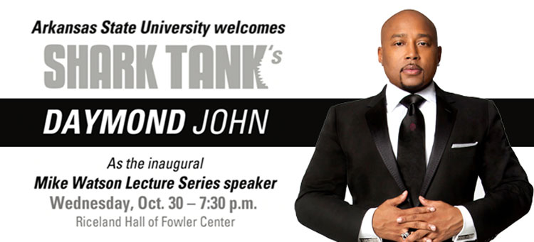 The first Watson Lecture is scheduled for Wednesday, Oct. 30, at 7:30 p.m. in Riceland Hall of Fowler Center. 