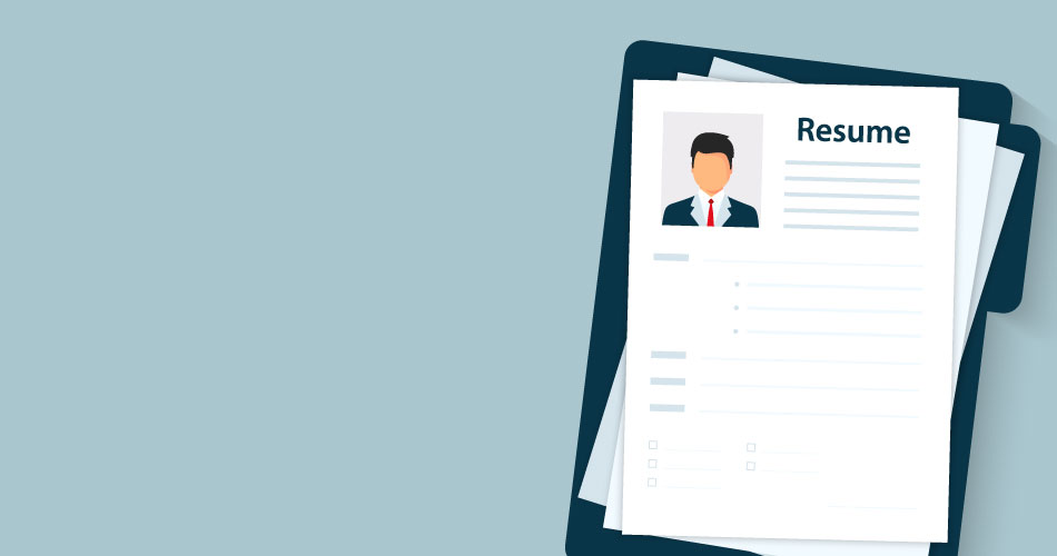 An illustration of a resume