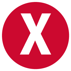 red x