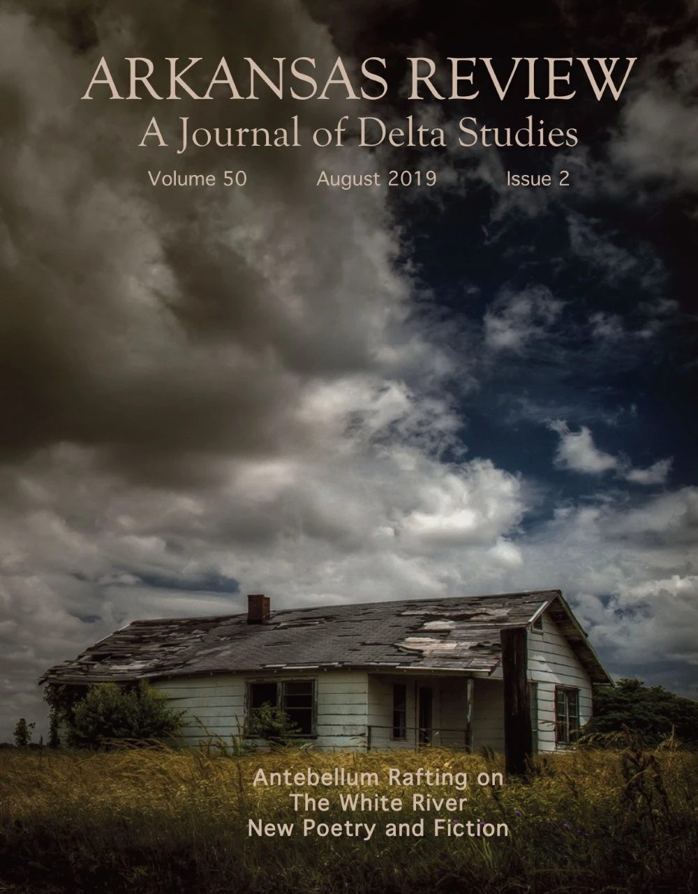 The August 2019 cover of the Arkansas Review book