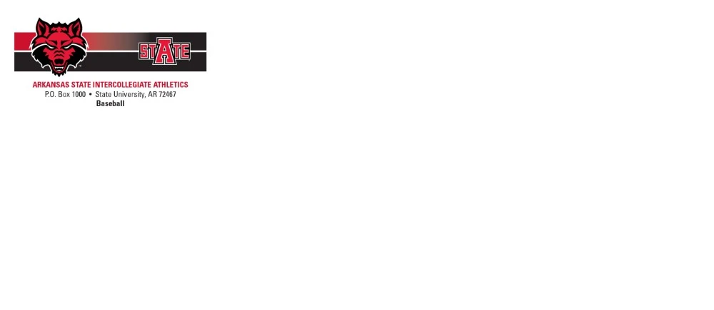 A sample envelope for A-State Baseball