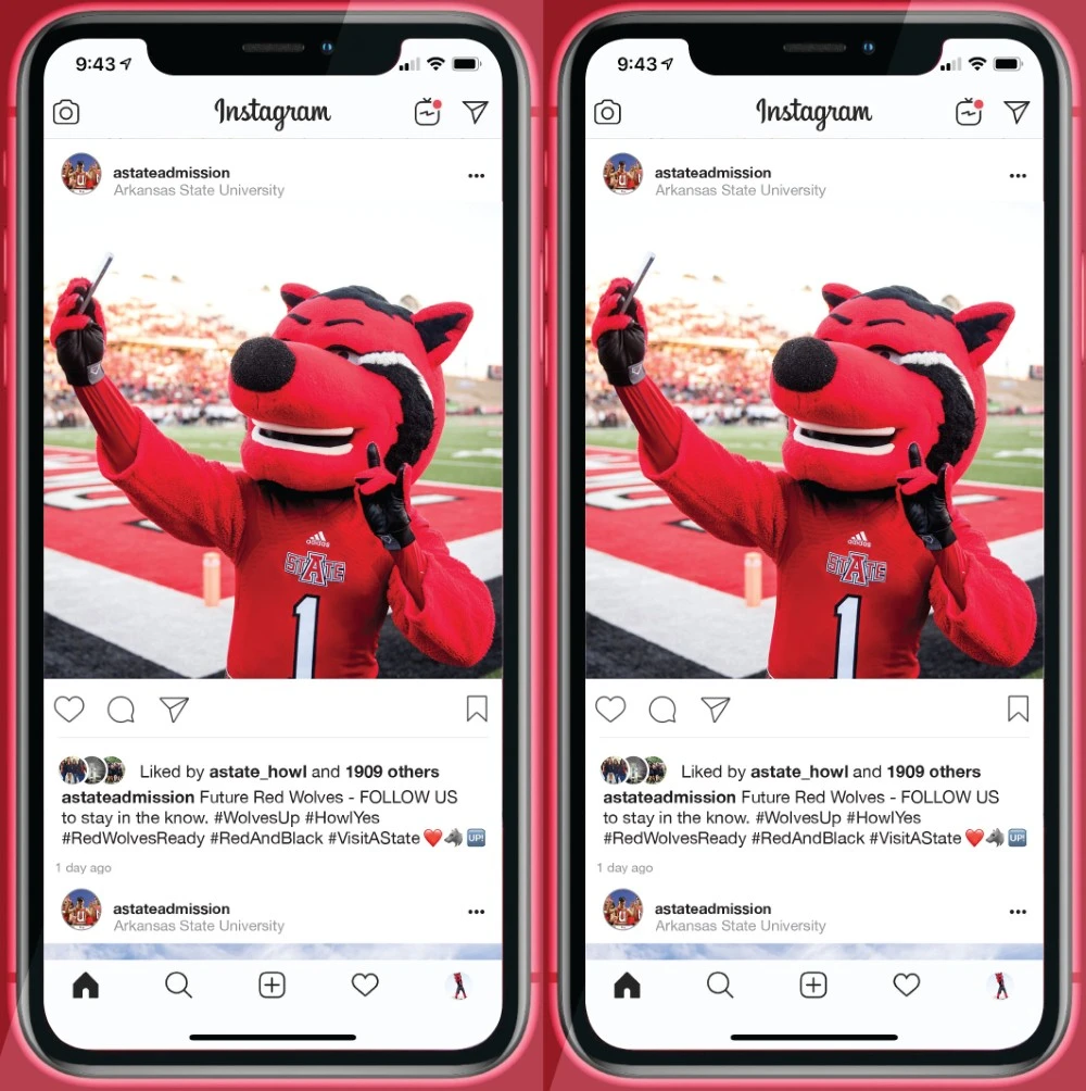 A sample postcard to send to encourage following on social media