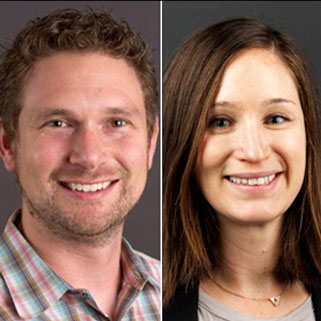Dr. Travis Marsico (left) and Dr. Emily Bellis (right)