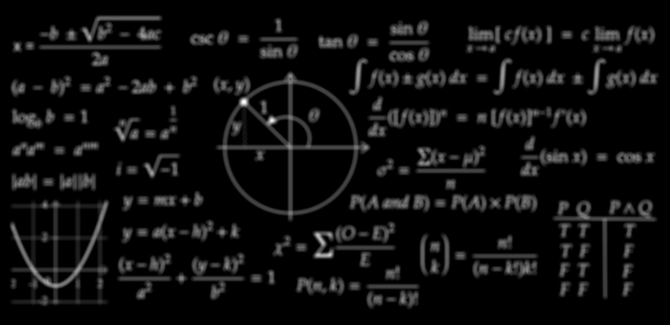 Image of various math formulas