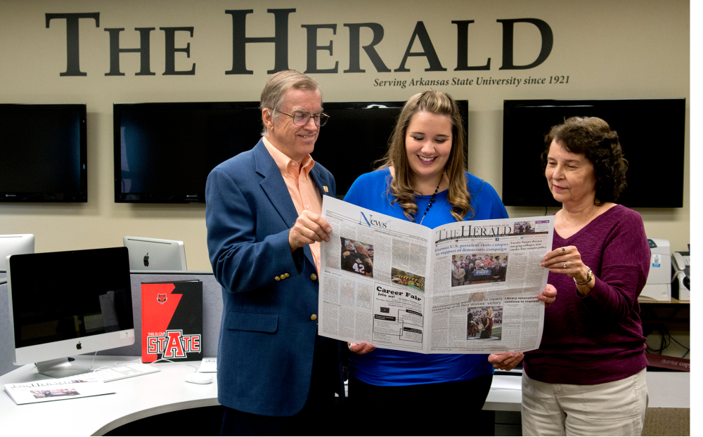 A-State Alumni Establish Scholarship for Herald Editor
