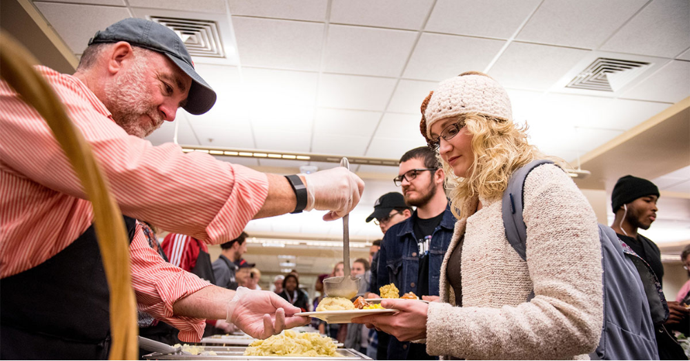 Thanksgiving Dinner Provides Students with a Taste of Home