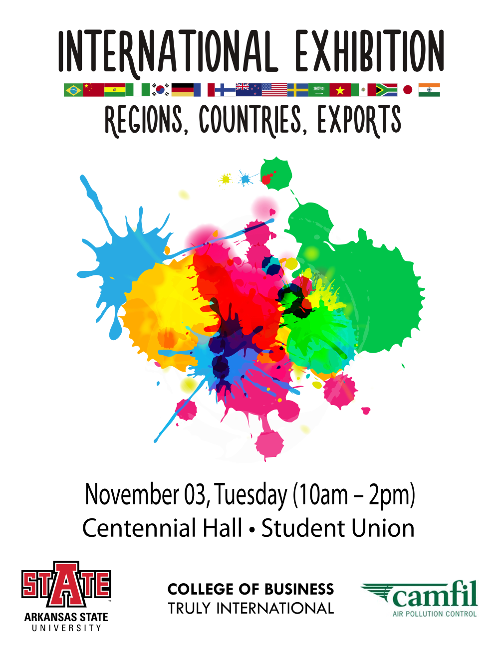 College of Business Students Host Third“ Doing Business” International Exhibition