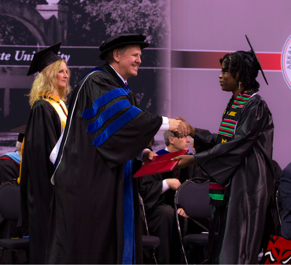 Arkansas State Graduates Receive Diplomas