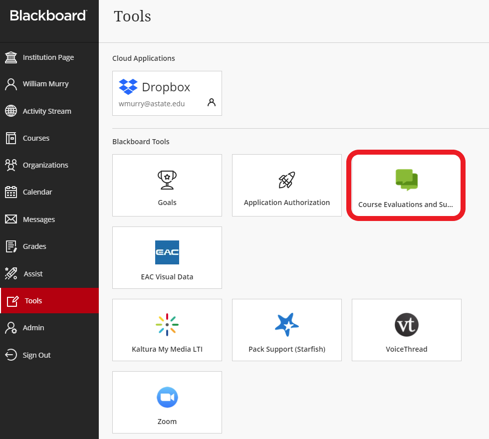 Blackboard EvaluationKIT Tools Placement.PNG