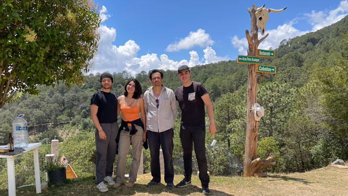 Student researchers pictured