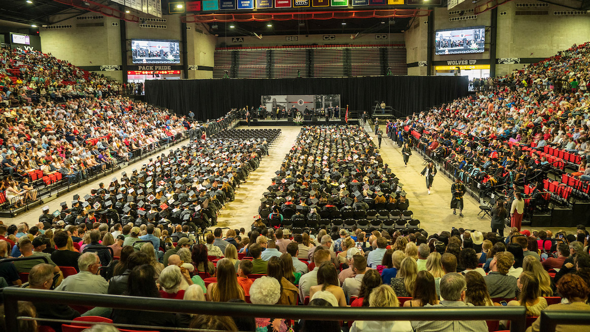 Commencement Ceremony Crowd Photo