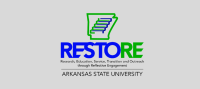 Nine new RESTORE Hub employees grouped together on a light gray background