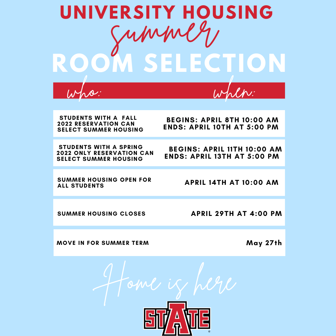 Uh 2023 Calendar University Housing