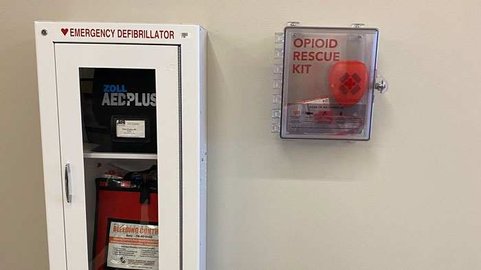 NaloxBox in the Administration Building at A-State