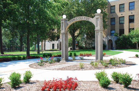 The arch on campus