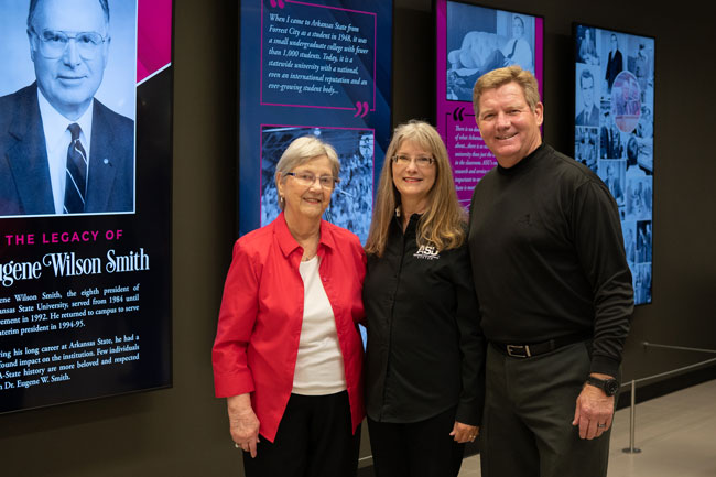 Tribute Wall Documents Leadership  of Former President Eugene W. Smith