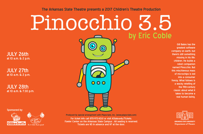 Summer Children's Theatre to Present 'Pinocchio 3.5'