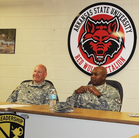Command Sgt. Maj. Howard Visits A-State’s ROTC Program