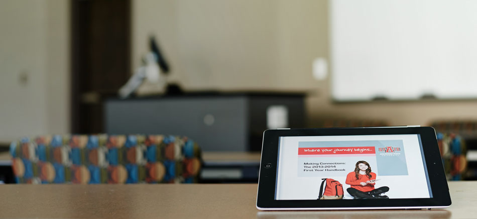 iPad in a classroom at A-State