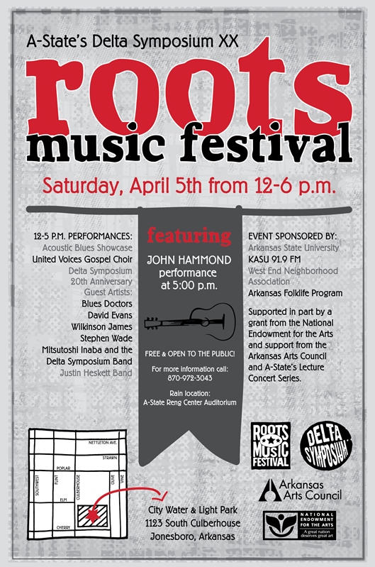 Roots Music Festival in Jonesboro Park is Delta Symposium XX Finale