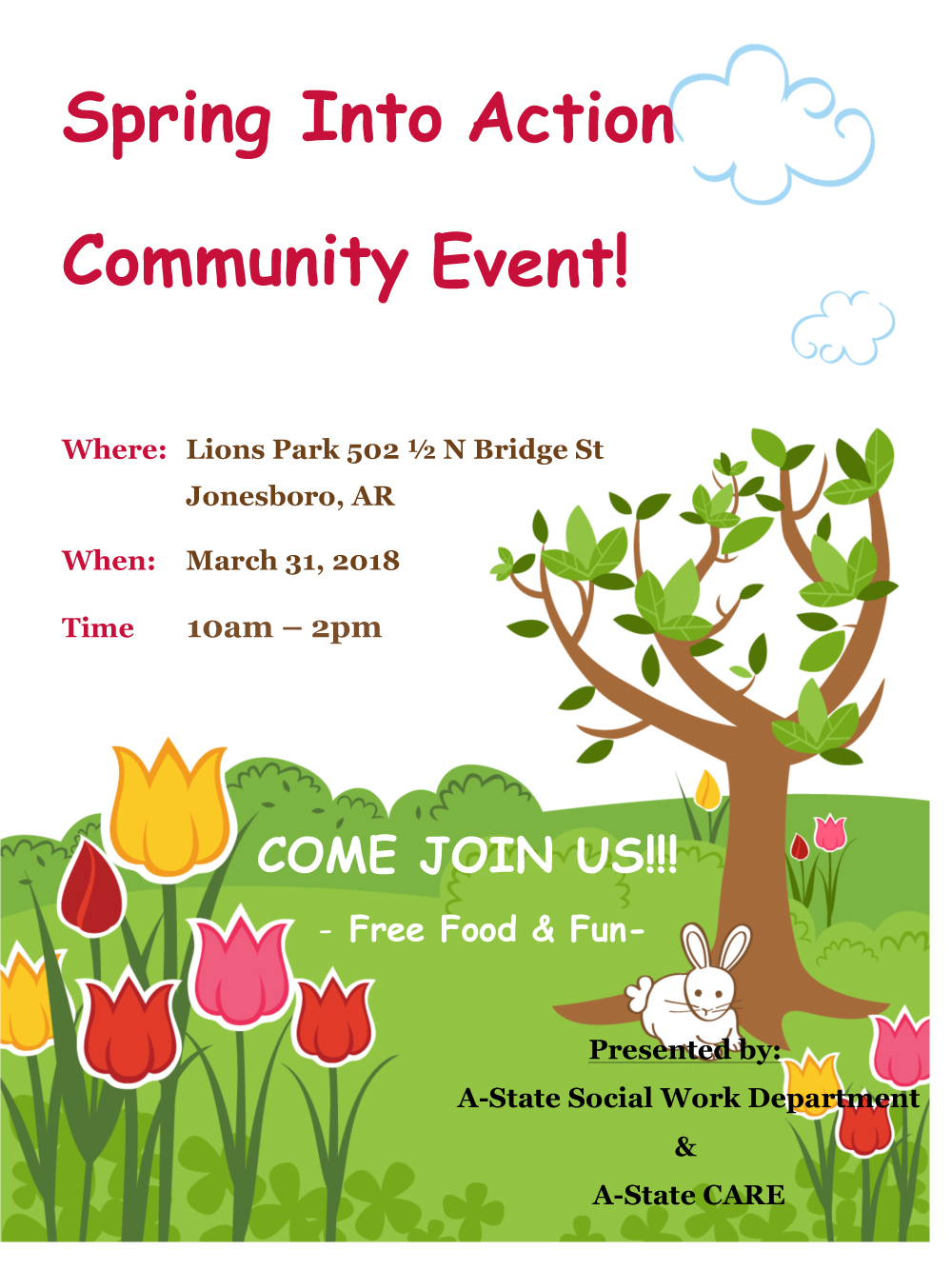 Social Work Department to Help Sponsor Community Event