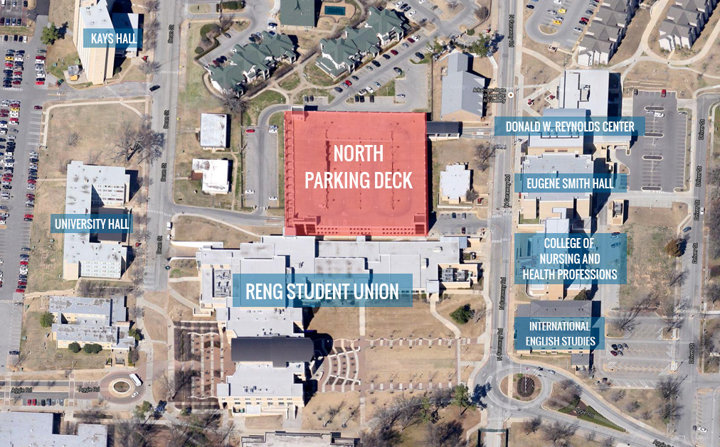 North Parking Deck Map