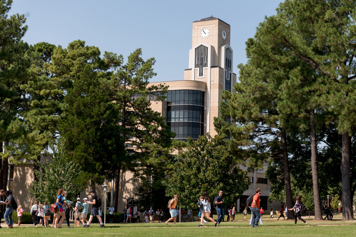 Students Walking on Campus