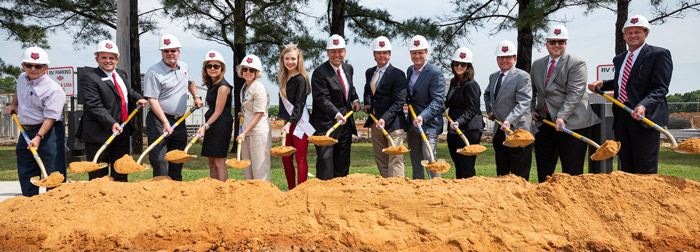 Groundbreaking Marks Start for Embassy Suites and Red Wolf Convention Center Complex