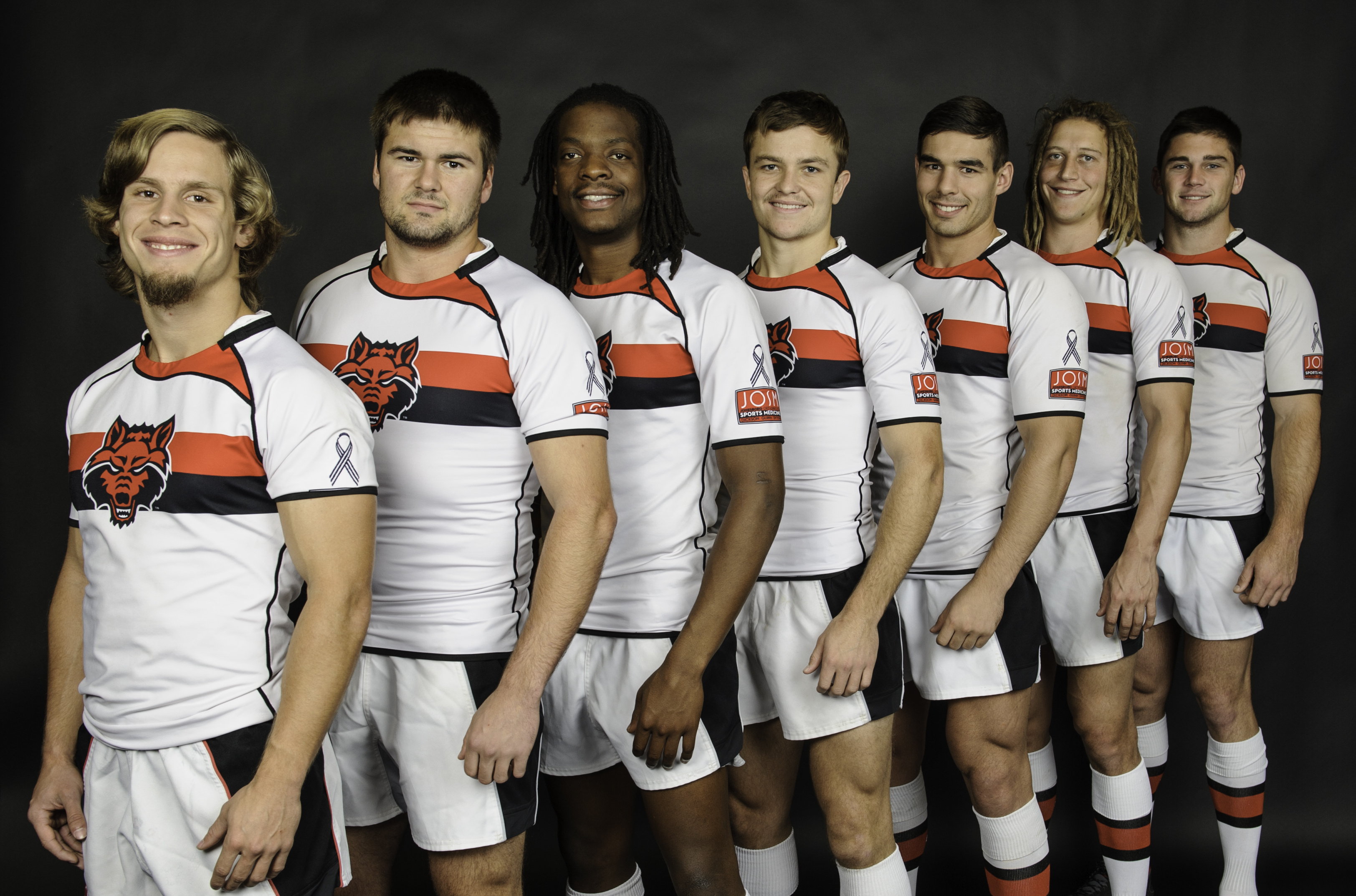 Rugby Team with ALS ribbon