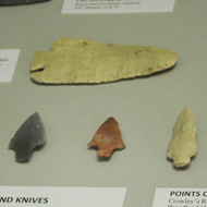 arrowheads in the Native American Gallery