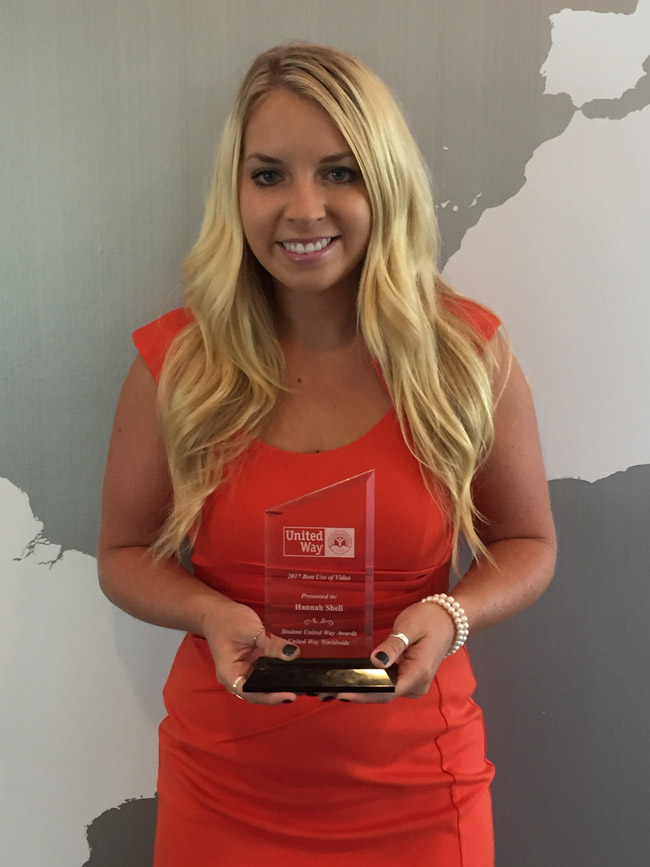 Student Earns National Recognition for United Way Work