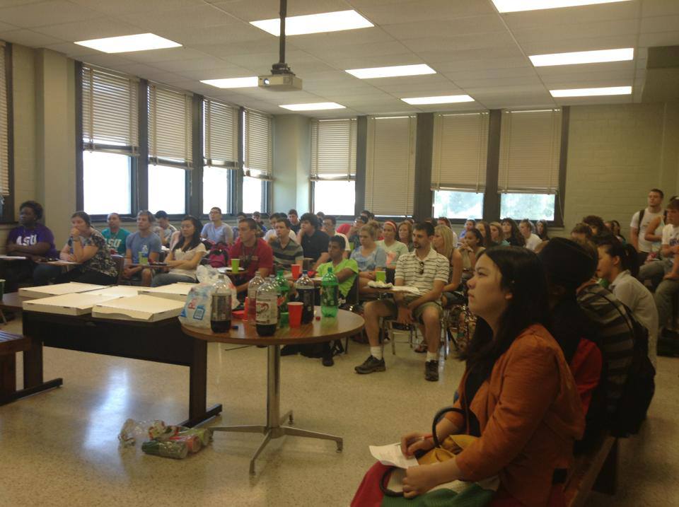 International Students in class room.