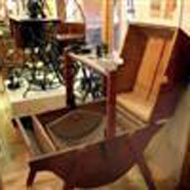 antique furniture in the Living off the Land Exhibit