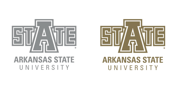 University Logo in silver and gold