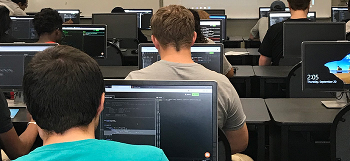 Students in Programming Lab