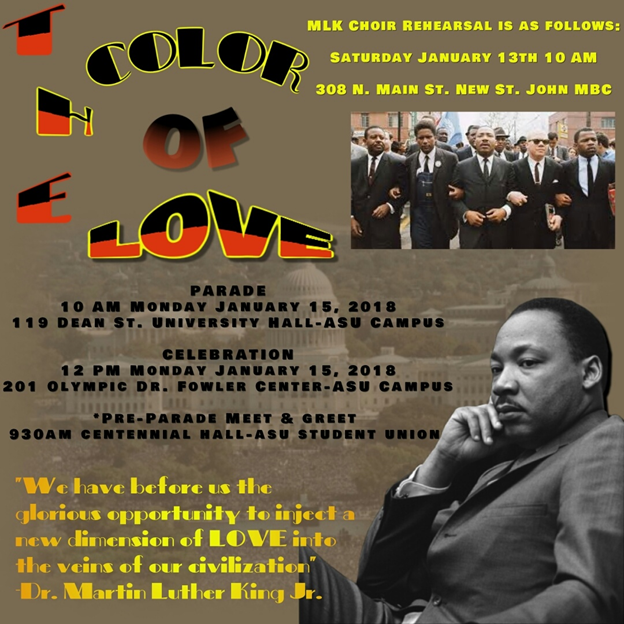 Martin Luther King Jr. Day Celebration is Monday, Jan. 15