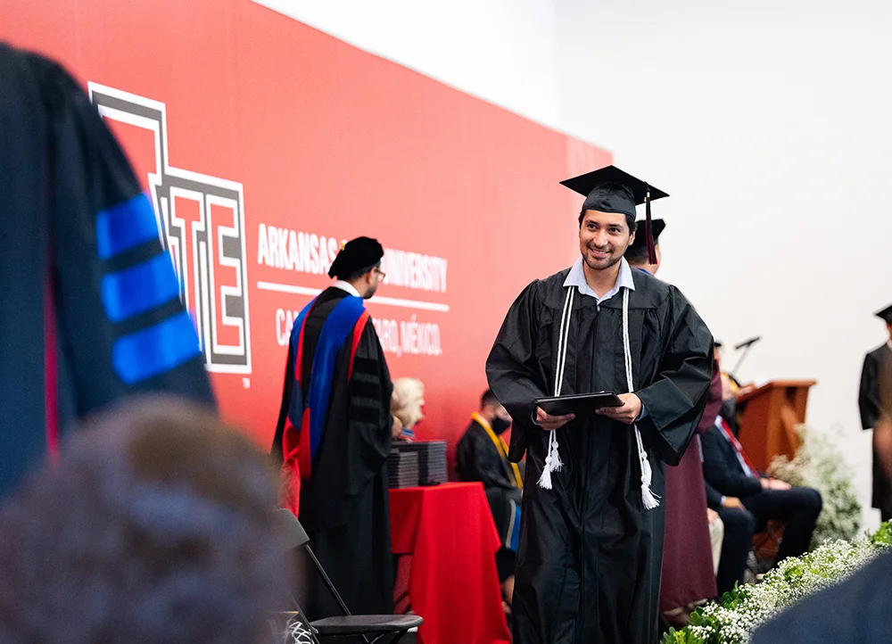 A-State Campus Queretaro student at graduation.