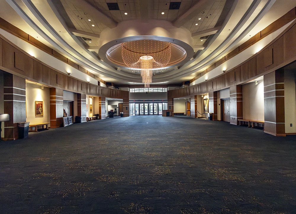 The Fowler Center Grand Hall in the daytime.
