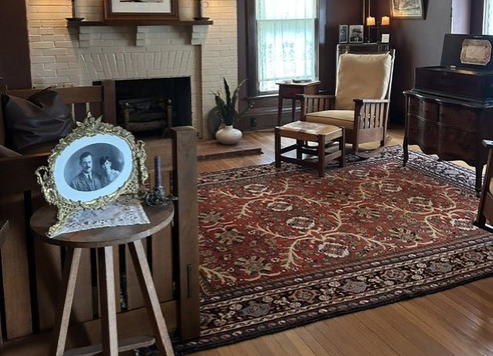 The living room of the Hemingway-Pfeiffer house.