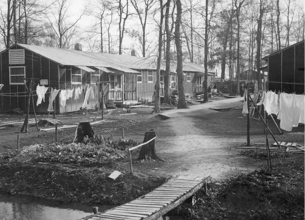 Rohwer barracks during WWII