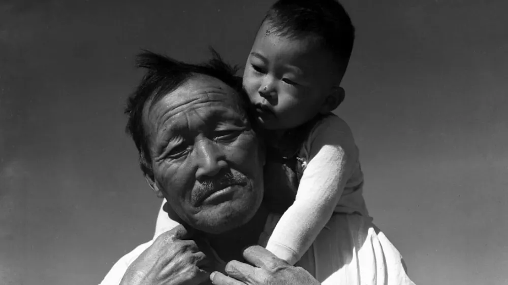 Rohwer father and son picture from camp.