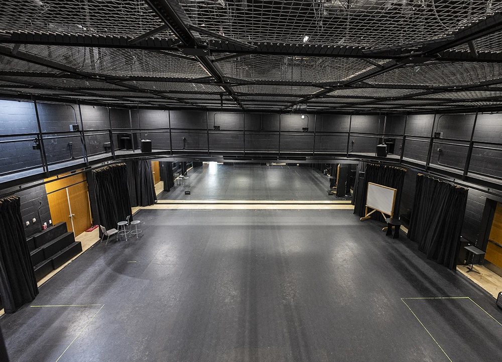 The Simpson Theatre black box from above.